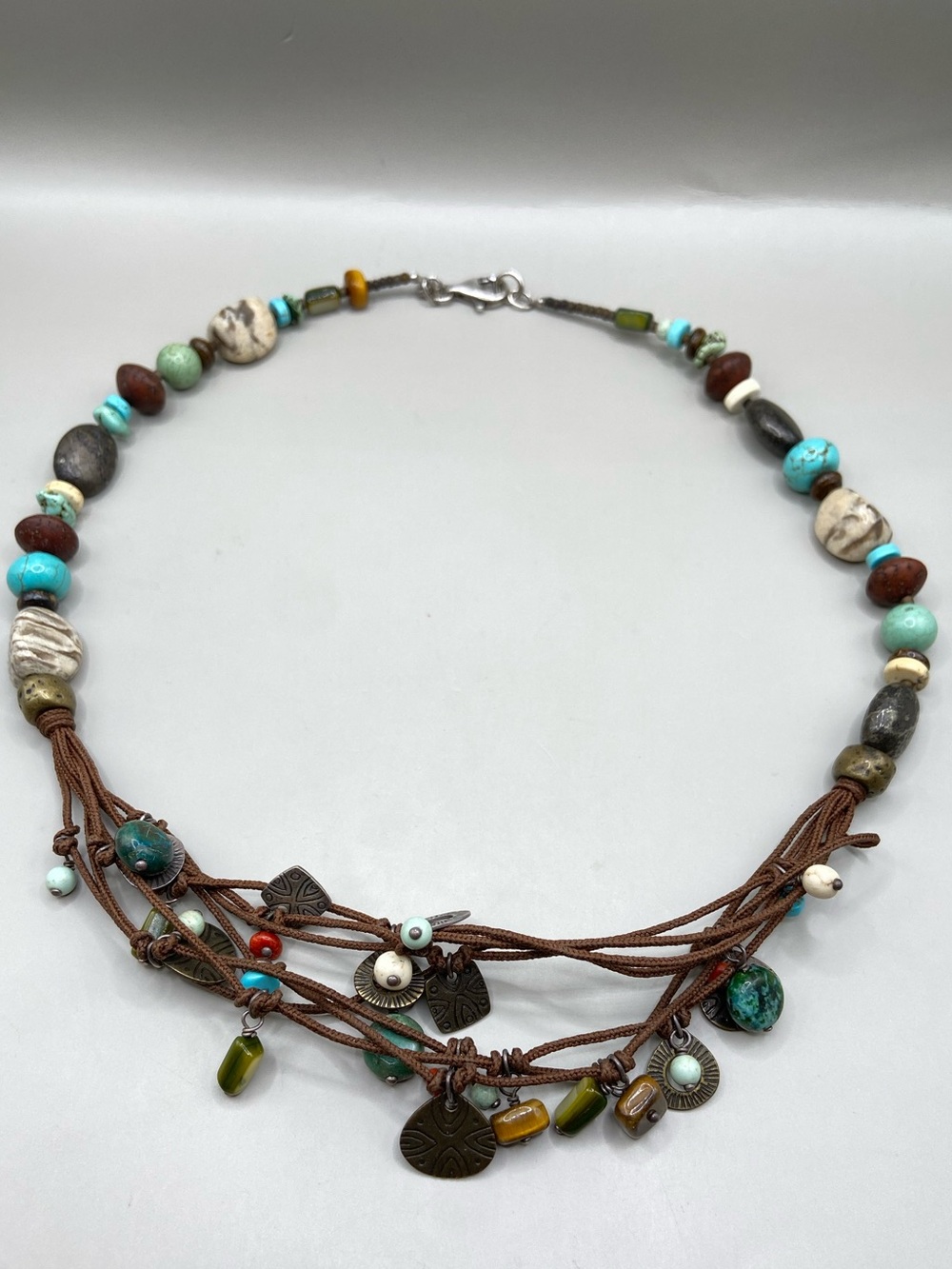 Silpada Multi-Strand Stone Necklace